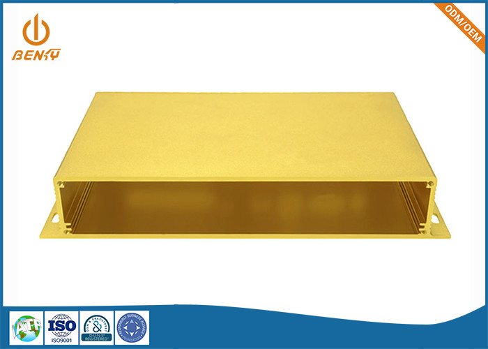 Altın Eloksallı Alüminyum Ekstrüzyon İşleme Elektronik Muhafaza