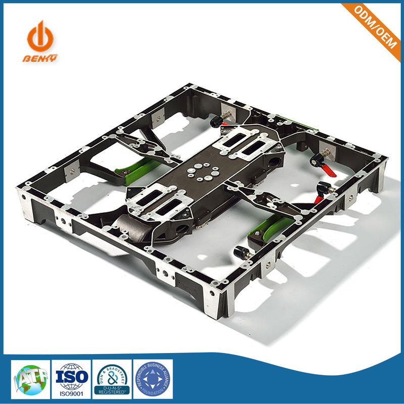 Döküm Parçaları Duvar Çerçevesi Arka Panel Alüminyum Kapalı HD LED Ekran Arka Panel Alaşım Yerçekimi Kabini