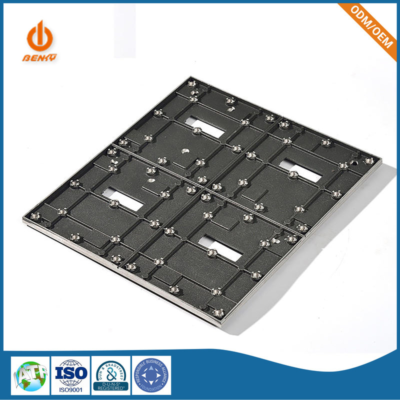 Döküm Parçaları Duvar Çerçevesi Arka Panel Alüminyum Kapalı HD LED Ekran Arka Panel Alaşım Yerçekimi Kabini